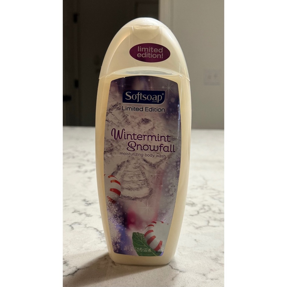 SOFTSOAP Limited Edition Wintermint Snowfall Body Wash‎ 2013 Rare Holiday